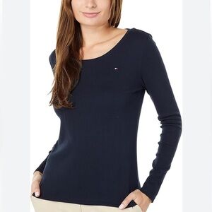 New Tommy Hilfiger, dark blue navy long sleeve